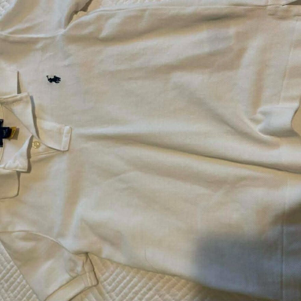 Ralph Lauren Boys Size 4/4t White Short Sleeve Shirt - Picture 2 of 2